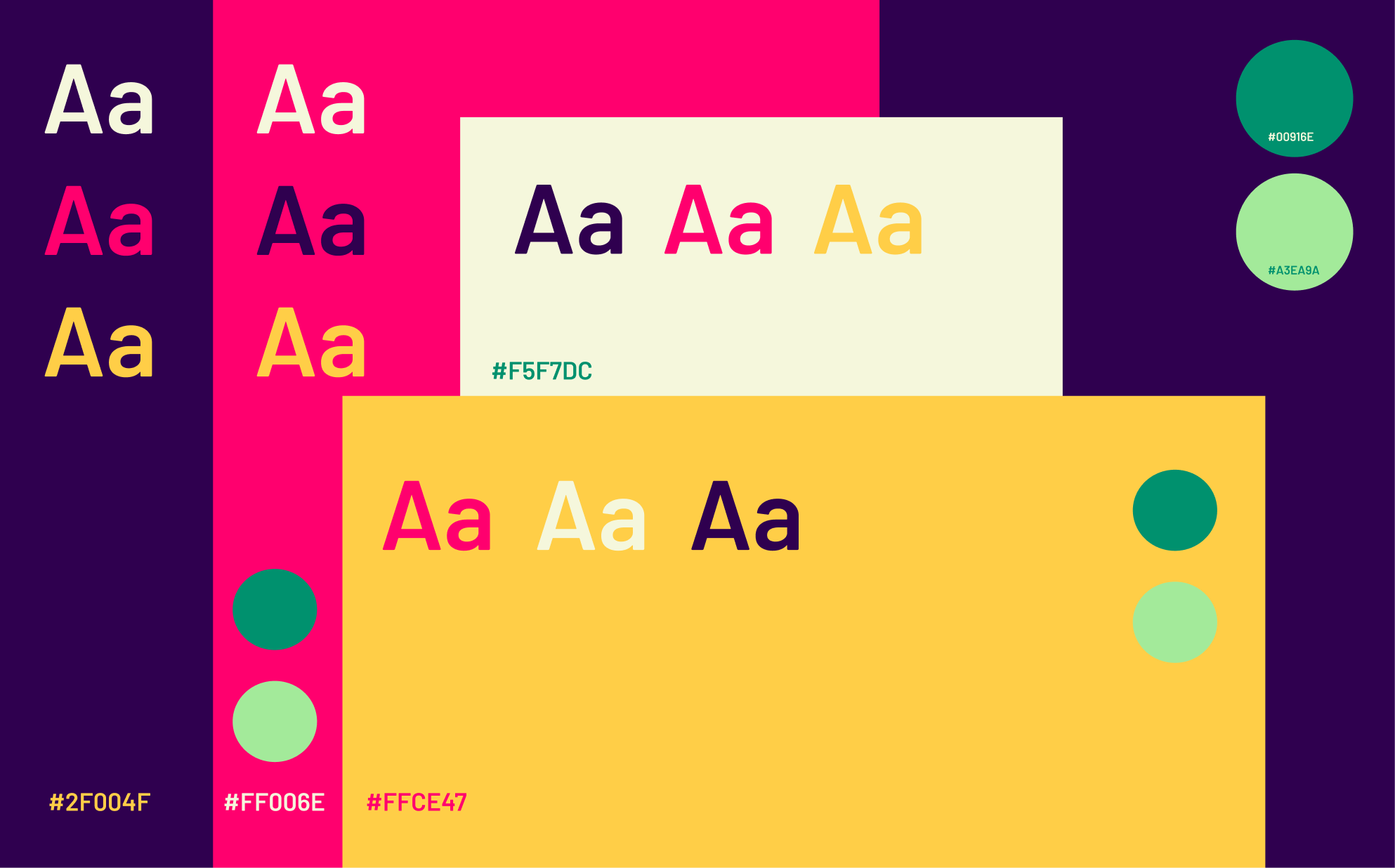 Blank Boxx typography and colour system showing aubergine, hot pink, yellow, cream, emerald and mint